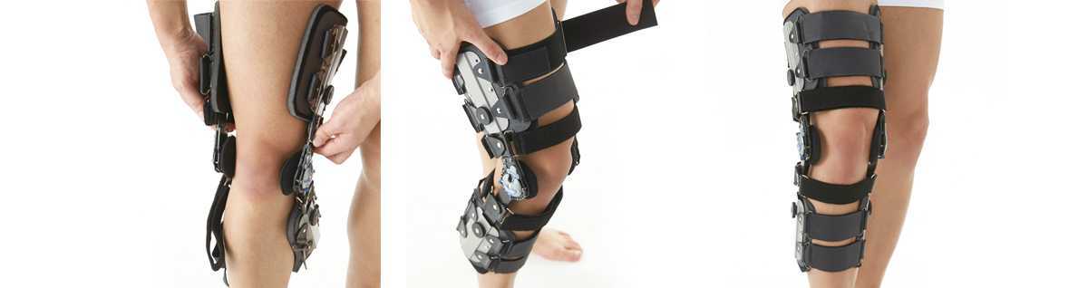 Post-Operative ROM Knee Brace with Dial Pin Lock & Adjustable Length (1)